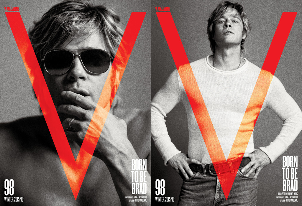 Brad Pitt, V Magazine Brad Pitt, V Magazine